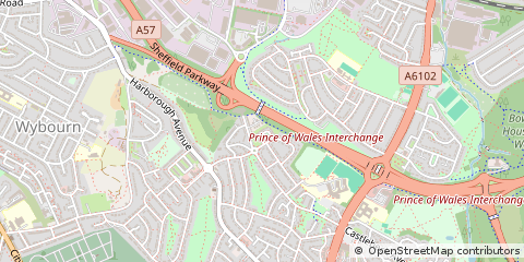 Map of Sheffield
