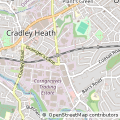 Map of Cradley Heath, West Midlands