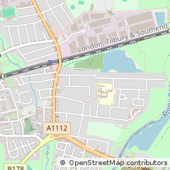 Map of Dagenham, Essex