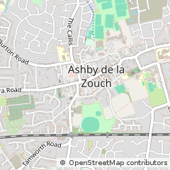 Map of Ashby-DE-LA-Zouch, Leicestershire