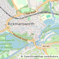Map of Rickmansworth, Hertfordshire