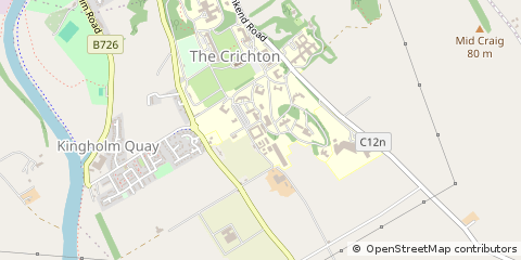 Map of Dumfries, Dumfriesshire