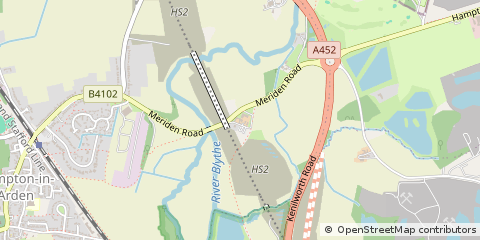Map of Solihull, West Midlands