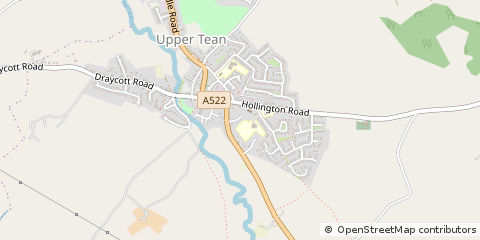 Map of Stoke on Trent, Staffordshire