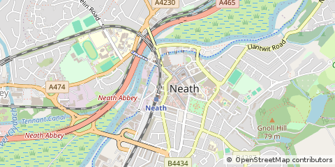 Map of Neath