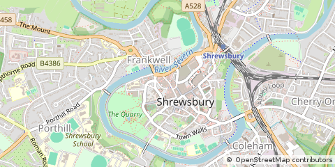 Map of Shropshire