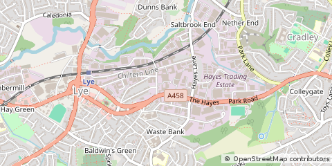 Map of Stourbridge, West Midlands