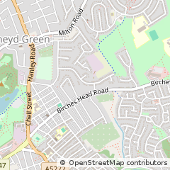 Map of Stoke-on-Trent, Staffordshire