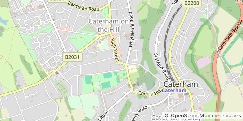 Map of Caterham, Surrey