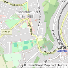 Map of Caterham, Surrey