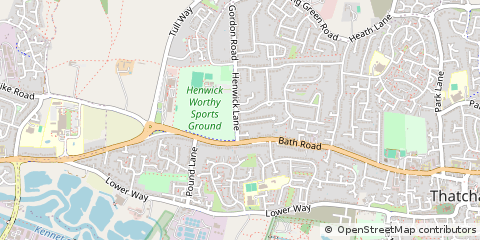 Map of Thatcham, West Berks