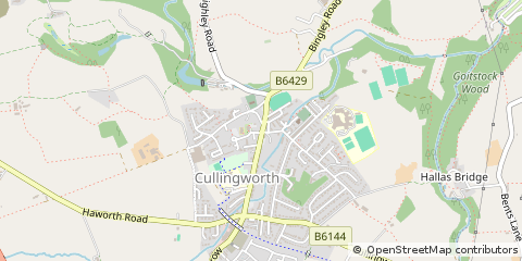 Map of Keighley, W Yorks
