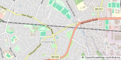 Map of Altrincham
