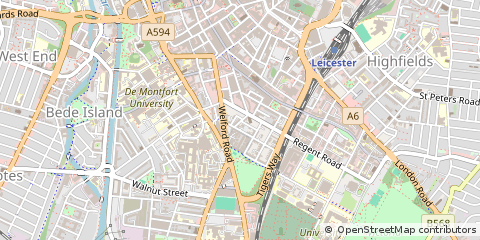 Map of Leicester