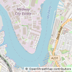 Map of Rochester, Kent