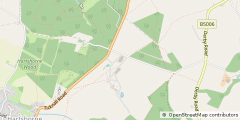 Map of Hartshorne, Derbyshire