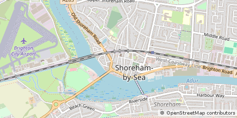 Map of Shoreham-by-SEA, West Sussex