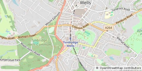 Map of Tunbridge Wells, Kent