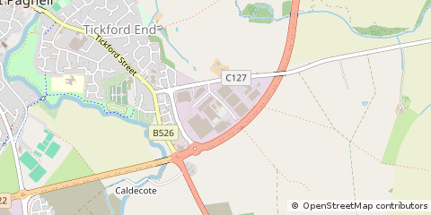Map of Newport Pagnell, Buckinghamshire