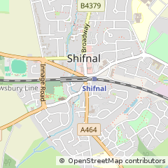 Map of Shifnal, Shropshire
