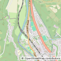 Map of Taff's Well, Cardiff