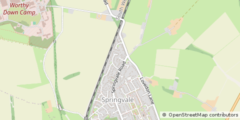 Map of Winchester, Hampshire
