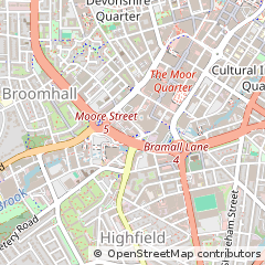 Map of Sheffield