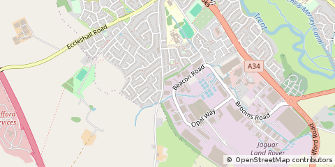 Map of Stone, Staffordshire