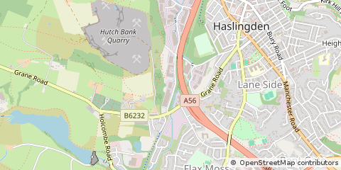 Map of Rossendale, Lancashire