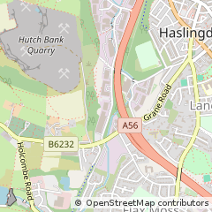 Map of Rossendale, Lancashire