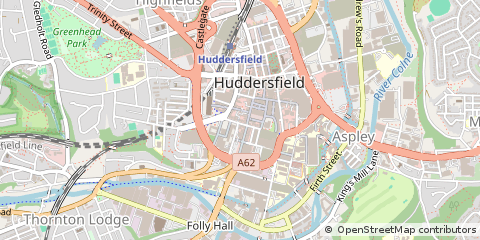 Map of Huddersfield