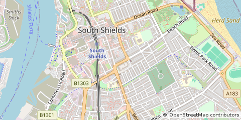 Map of South Shields