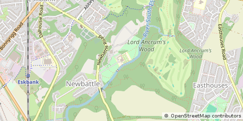 Map of Midlothian