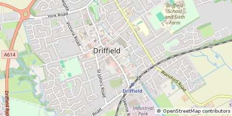 Map of Driffield, East Yorkshire