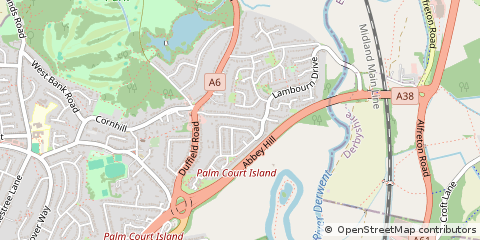 Map of Derby, Derbyshire