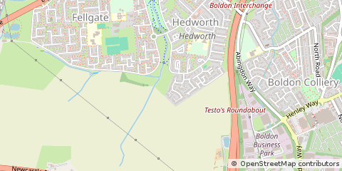 Map of Jarrow, Tyne and Wear