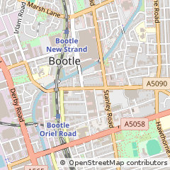 Map of Bootle, Merseyside