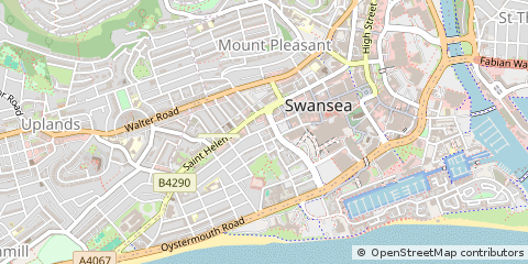 Map of Swansea