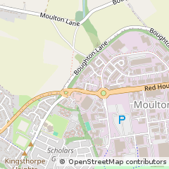 Map of Moulton Park, Northampton