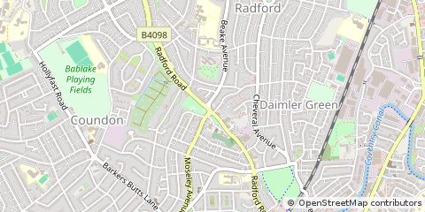 Map of West Midlands