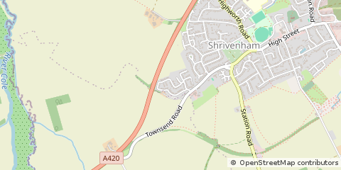 Map of Swindon, Oxon