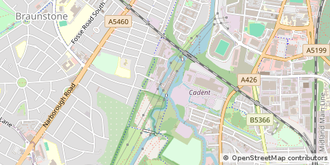 Map of Leicester