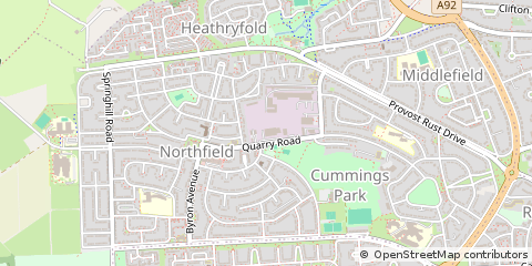Map of Aberdeen, Grampian