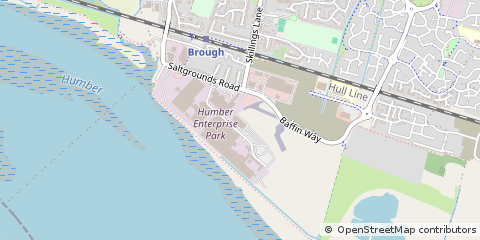 Map of Brough, East Yorkshire