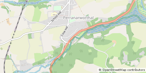 Map of Truro, Cornwall