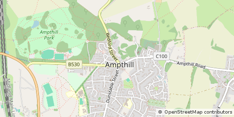 Map of Ampthill, Bedfordshire
