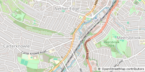 Map of Sheffield