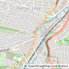 Map of Sheffield