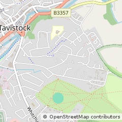 Map of Tavistock, Devon
