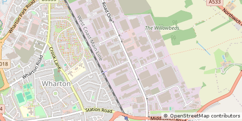 Map of Winsford, Cheshire